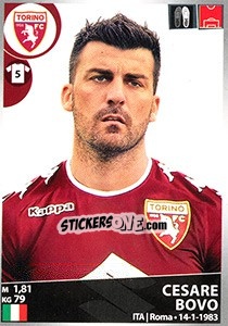 Sticker Cesare Bovo - Calciatori 2016-2017 - Panini