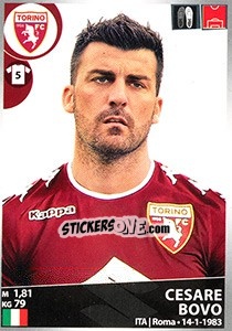 Figurina Cesare Bovo - Calciatori 2016-2017 - Panini