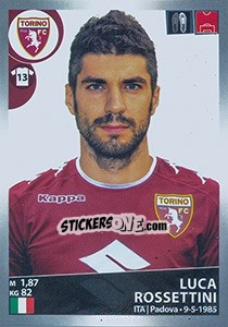 Sticker Luca Rossettini - Calciatori 2016-2017 - Panini