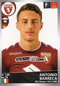 Sticker Antonio Barreca - Calciatori 2016-2017 - Panini