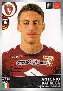 Figurina Antonio Barreca - Calciatori 2016-2017 - Panini