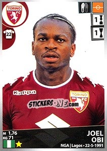 Sticker Joel Obi - Calciatori 2016-2017 n. 519 - Panini