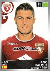Sticker Iago Falqué - Calciatori 2016-2017 n. 526 - Panini