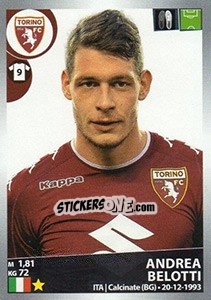 Sticker Andrea Belotti - Calciatori 2016-2017 n. 529 - Panini