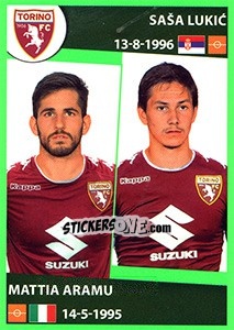 Sticker Saša Lukic / Mattia Aramu - Calciatori 2016-2017 - Panini