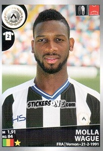Sticker Molla Wague - Calciatori 2016-2017 n. 542 - Panini