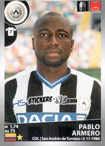 Cromo Pablo Armero - Calciatori 2016-2017 - Panini