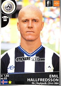 Sticker Emil Hallfredsson - Calciatori 2016-2017 n. 549 - Panini