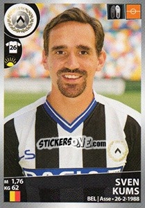 Figurina Sven Kums - Calciatori 2016-2017 - Panini