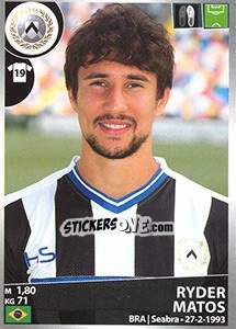 Cromo Ryder Matos - Calciatori 2016-2017 - Panini