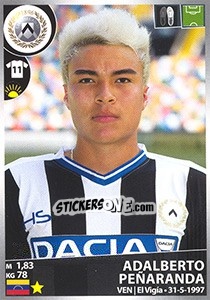 Sticker Adalberto Peñaranda - Calciatori 2016-2017 - Panini