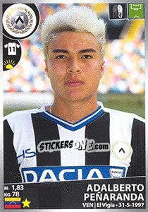Sticker Adalberto Peñaranda - Calciatori 2016-2017 n. 555 - Panini