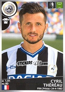 Sticker Cyril Théréau - Calciatori 2016-2017 - Panini