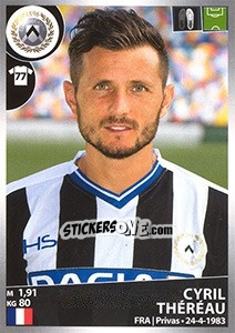 Figurina Cyril Théréau - Calciatori 2016-2017 - Panini