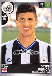 Sticker Stipe Perica - Calciatori 2016-2017 n. 558 - Panini