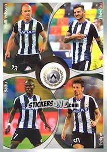 Sticker Udinese Felipe / Hallfredsson / Badu / Théréau