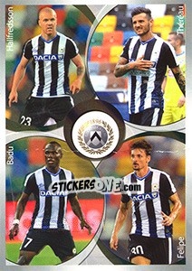 Sticker Udinese Felipe / Hallfredsson / Badu / Théréau - Calciatori 2016-2017 n. 559 - Panini