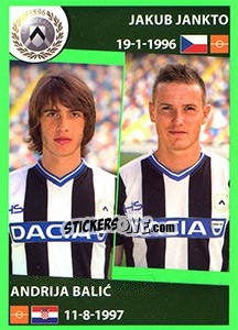 Figurina Jakub Jankto - Andrija Balic - Calciatori 2016-2017 - Panini