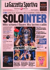 Sticker Javier Zanetti - Calciatori 2016-2017 n. 565 - Panini