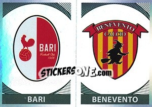 Sticker Scudetto Bari - Scudetto Benevento - Calciatori 2016-2017 - Panini