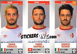 Sticker Denis Tonucci / Fabio Daprelà / Marco Romizi