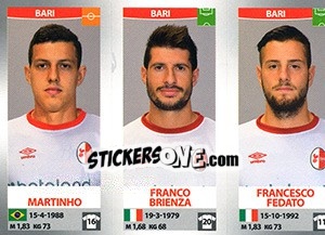 Sticker Martinho / Franco Brienza / Francesco Fedato - Calciatori 2016-2017 - Panini