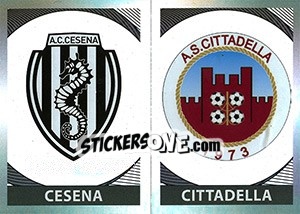 Cromo Scudetto Cesena - Scudetto Cittadella - Calciatori 2016-2017 - Panini