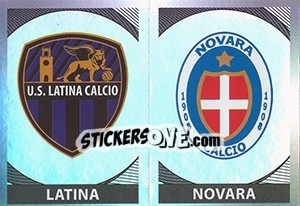 Sticker Scudetto Latina - Scudetto Novara - Calciatori 2016-2017 n. 657 - Panini