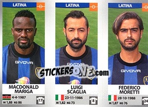 Sticker Macdonald Mariga / Luigi Scaglia / Federico Moretti - Calciatori 2016-2017 n. 661 - Panini