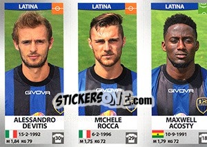 Sticker Alessandro De Vitis / Michele Rocca / Maxwell Acosty - Calciatori 2016-2017 n. 662 - Panini