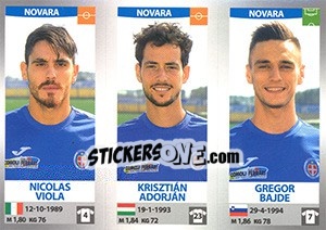 Sticker Nicolas Viola / Krisztián Adorján / Gregor Bajde - Calciatori 2016-2017 n. 669 - Panini