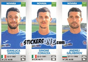 Sticker Gianluca Sansone - Simone Corazza - Andrej Gălăbinov