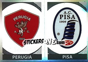 Sticker Scudetto Perugia - Scudetto Pisa