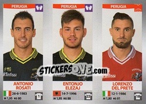 Figurina Antonio Rosati / Entonjo Elezaj / Lorenzo Del Prete - Calciatori 2016-2017 - Panini