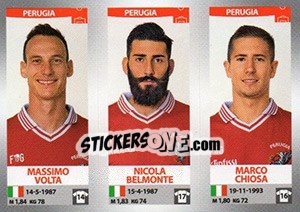 Sticker Massimo Volta / Nicola Belmonte / Marco Chiosa - Calciatori 2016-2017 n. 674 - Panini
