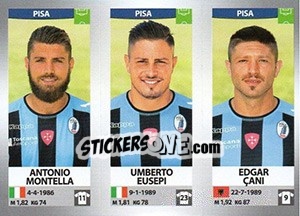 Sticker Antonio Montella / Umberto Eusepi / Edgar Çani