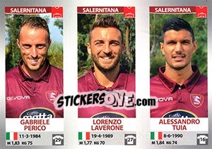Sticker Gabriele Perico / Lorenzo Lavarone / Alessandro Tuia - Calciatori 2016-2017 n. 697 - Panini
