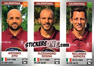 Sticker Antonio Zito / Alessandro Rosina / Riccardo Improta - Calciatori 2016-2017 n. 699 - Panini