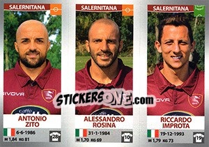 Figurina Antonio Zito / Alessandro Rosina / Riccardo Improta - Calciatori 2016-2017 - Panini