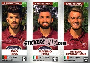 Sticker João Silva - Massimo Coda - Alfredo Donnarumma - Calciatori 2016-2017 n. 700 - Panini