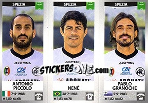 Sticker Antonio Piccolo / Nenê / Pablo Granoche - Calciatori 2016-2017 n. 715 - Panini