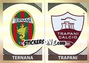 Sticker Scudetto Ternana - Scudetto Trapani - Calciatori 2016-2017 - Panini