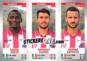 Cromo Daniel Adejo / Raffaele Pucino / Andrea Esposito - Calciatori 2016-2017 - Panini