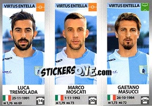 Cromo Luca Tremolada / Marco Moscati / Gaetano Masucci - Calciatori 2016-2017 - Panini