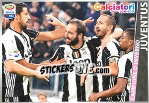 Sticker Juventus (campione d'inverno) - Calciatori 2016-2017 n. C2 - Panini