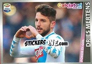 Sticker Dries Mertens (poker di gol) - Calciatori 2016-2017 n. C3 - Panini
