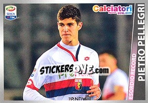 Figurina Pietro Pellegri (esordio record) - Calciatori 2016-2017 - Panini