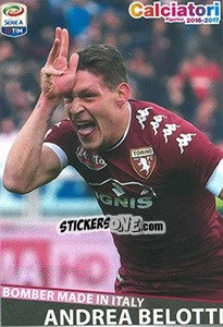 Sticker Andrea Belotti (bomber made in italy) - Calciatori 2016-2017 n. C6 - Panini