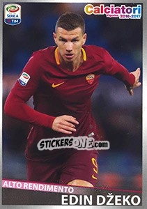 Sticker Edin Džeko (alto rendimento) - Calciatori 2016-2017 n. C7 - Panini