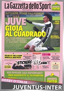 Sticker Juventus - Inter (derby d'Italia) - Calciatori 2016-2017 n. C9 - Panini